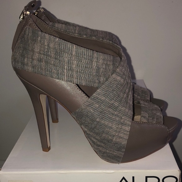 ALDO gray heels, size 37/7 - Picture 1 of 3